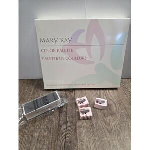 Mary Kay Color Palette Large Tray Pink Mirror Compact 5928 Nail File Sharpeners